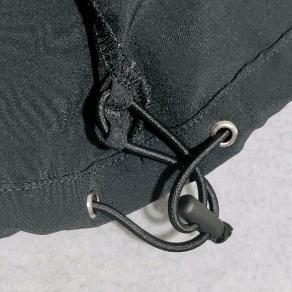 Black Clover Hooded Jacket Mens MEDIUM Black Full Zip TOP GOLF Logo Embroidered - Picture 10 of 16